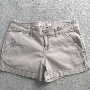 Khaki color shorts size 11, brand is French Star